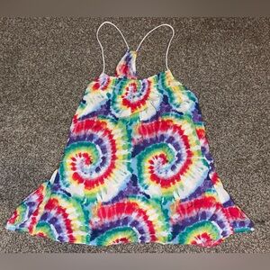 Colorful Tie-Dye Spaghetti Strap shirt